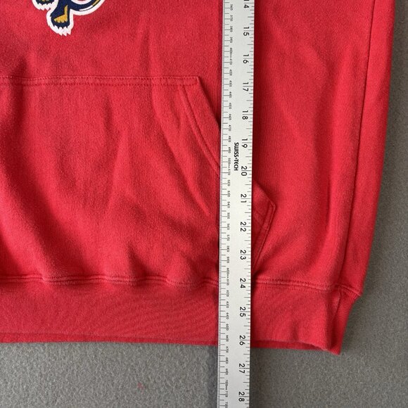 Vintage Men's Red Classic Florida Panthers Hoodie Size M Casual NHL Hockey Y2K - Picture 4 of 16